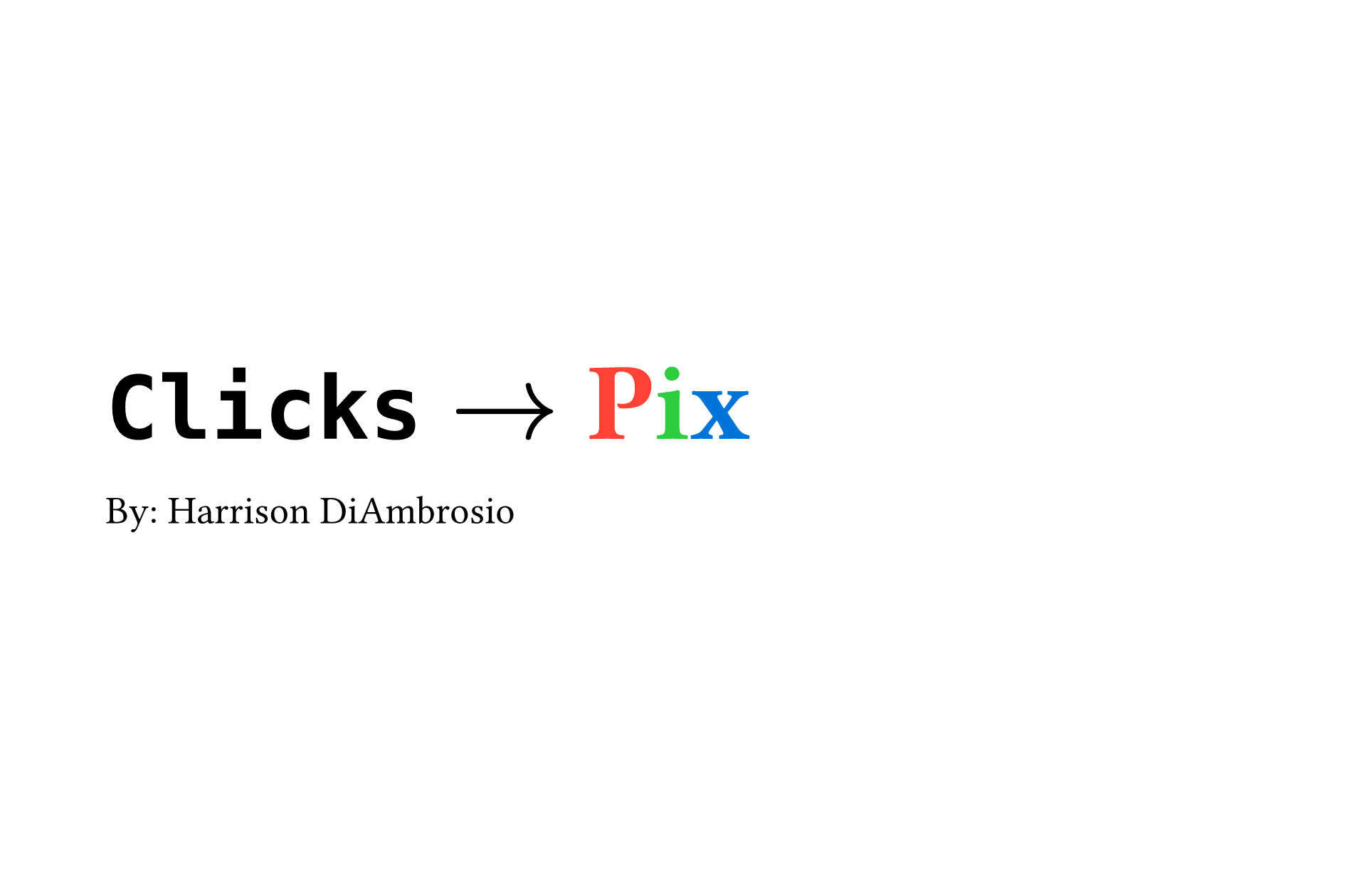 First presentation slide